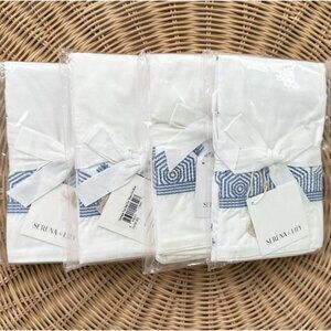 NEW Serena & Lily Olympia Euro Pillow Sham-French Blue